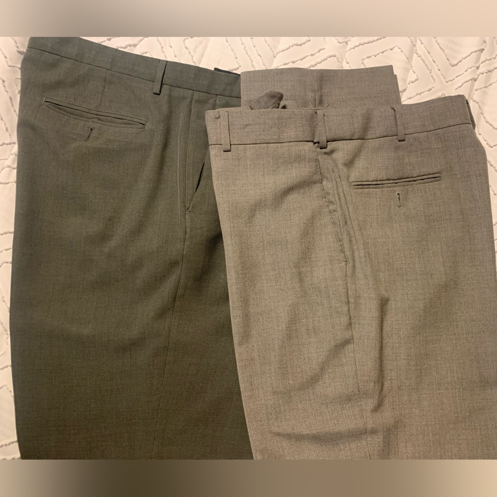 2 pairs mens slacks 36x32